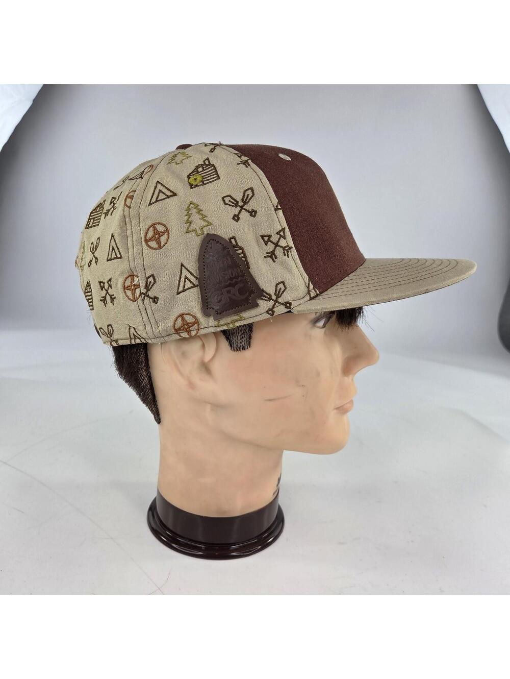 Grassroots California Mountain Division Hats Snapback Brown Hiking Camping Hat - Picture 3 of 12